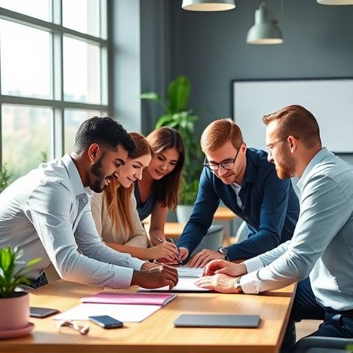 Immagine del team di Giovanni che lavora in modo collaborativo e produttivo dopo il coaching di Armonia in Azione