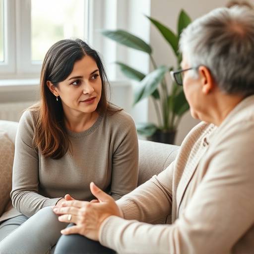 Un coach tiene una sessione one-to-one con un cliente, discutendo strategie di leadership