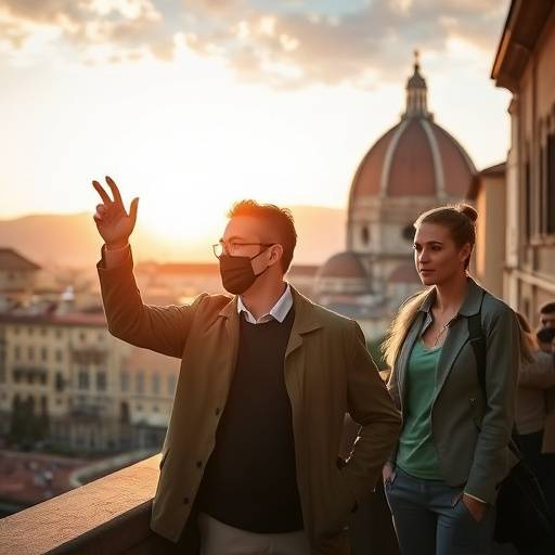 Un leader che ispira un team a superare le sfide durante un progetto a Firenze.