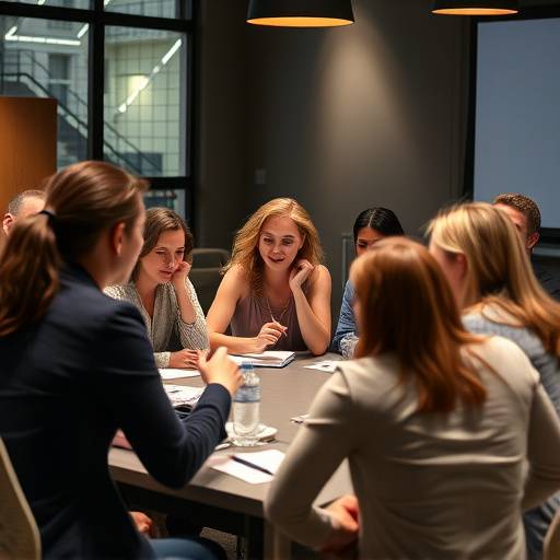 Un workshop di leadership trasformativa con i partecipanti attivi